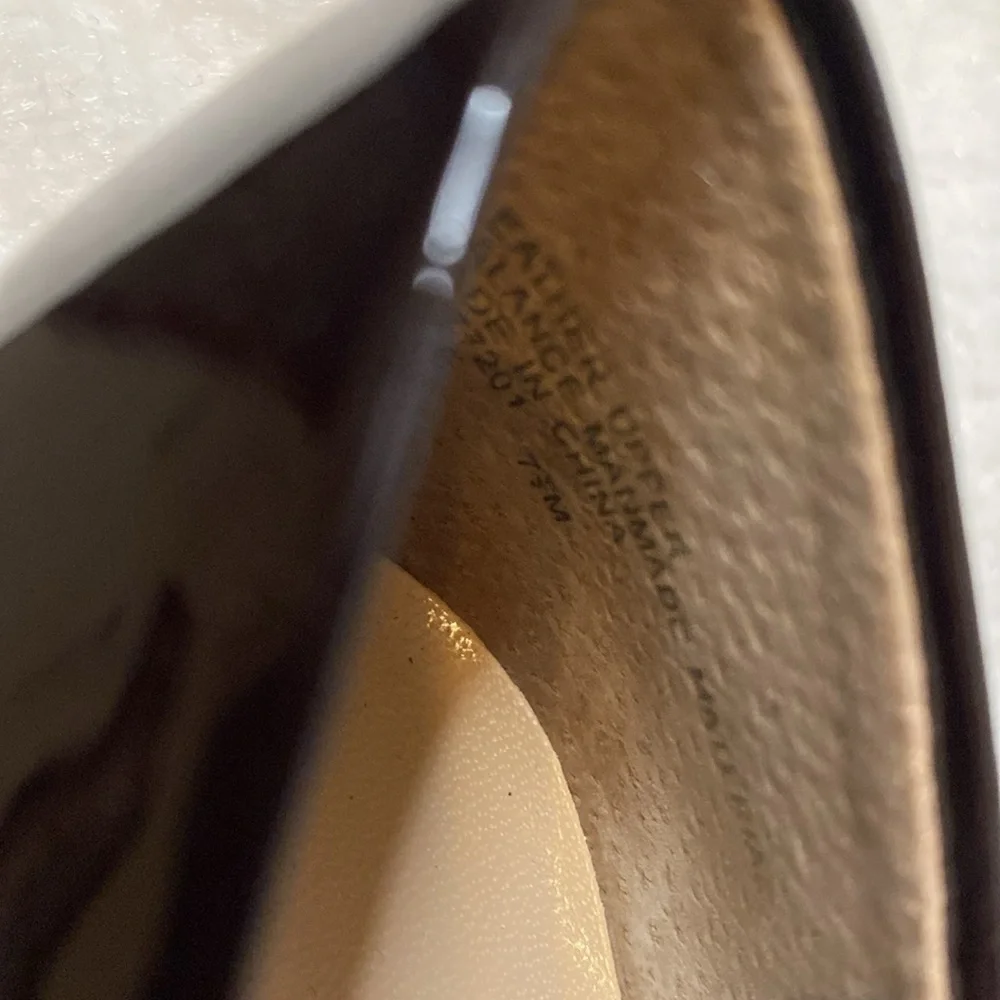Franco Sarto Brown Leather Pumps With Bow Sz 7.5